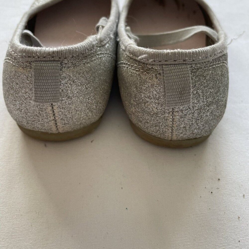 Carter's Silver Glitter Ballet Flats Size 8 - Picture 9 of 10